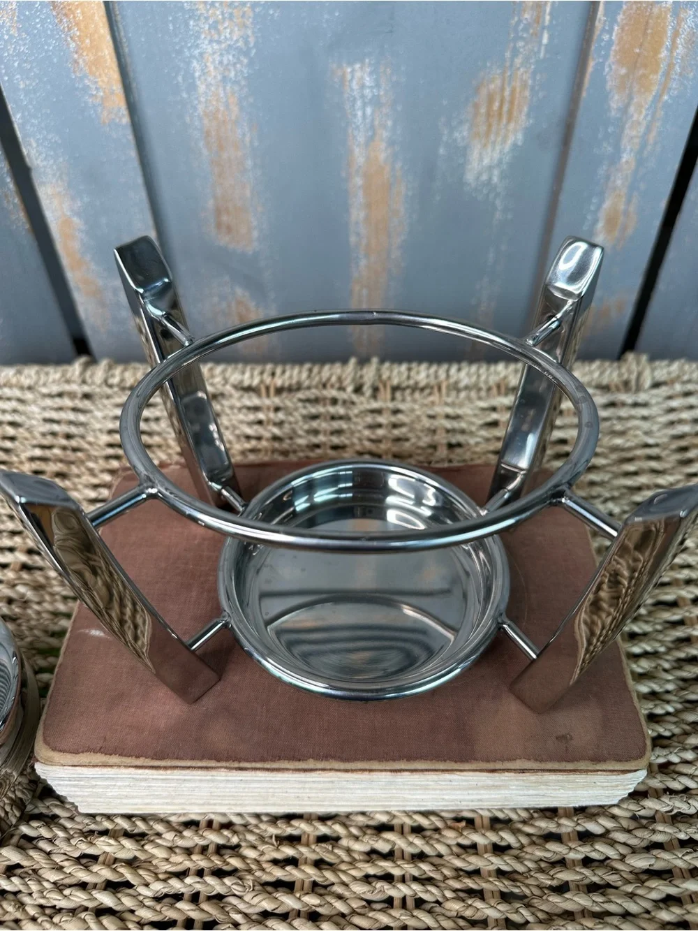 All-Clad Fondue Pot Stainless Steel Cast Aluminum Insert 3 1/2 Qt. NWOB